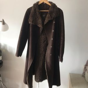 Armani exchange Coat with fur inside. Size Small